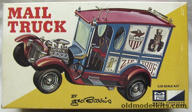 MPC 1/25 Mail Truck by George Barris, 618-150 plastic model kit